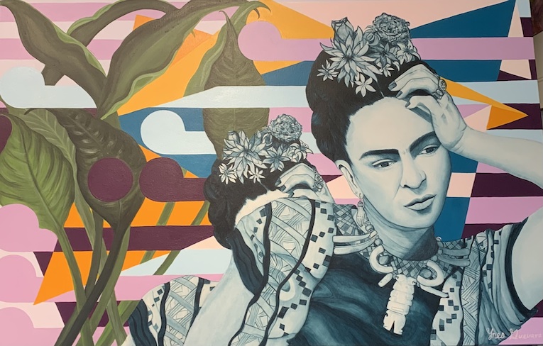 Ynes Guevara| Frida Kahlo featuring Gordon Walters | McAtamney Gallery and Design Store | Geraldine NZ